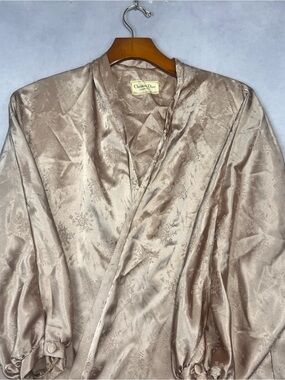 Dior Satin Jacquard Robe in Shimmery Taupe